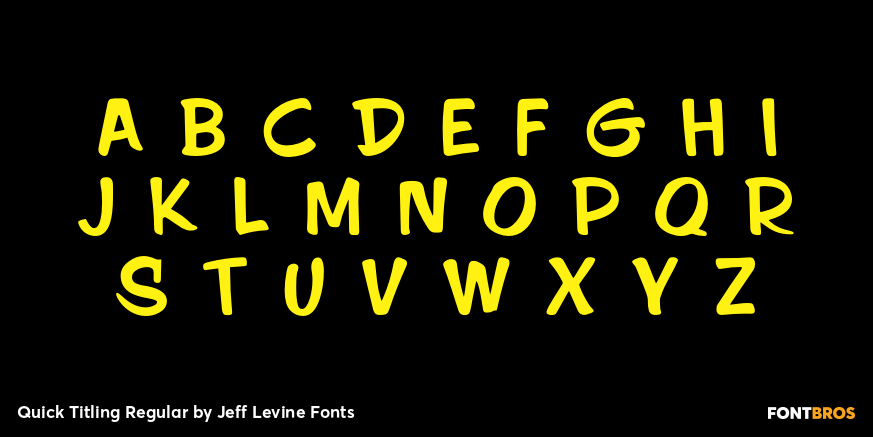 Quick Titling Regular Font Poster #3