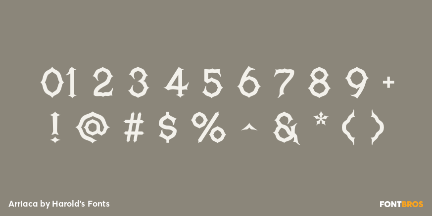 Arriaca Font Poster #1