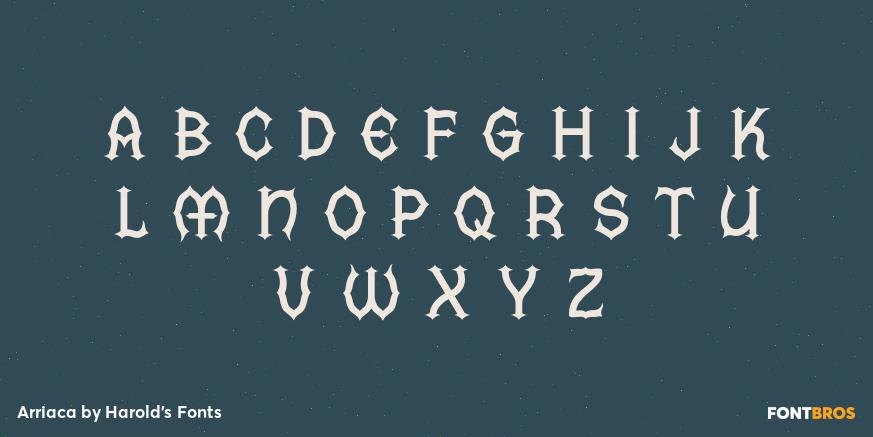 Arriaca Font Poster #2