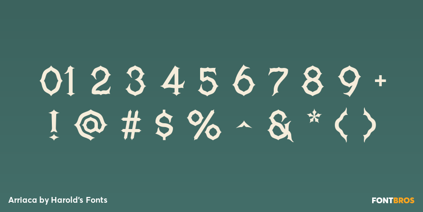 Arriaca Font Poster #4