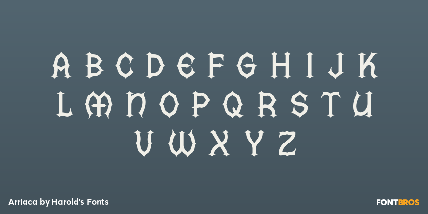 Arriaca Font Poster #1