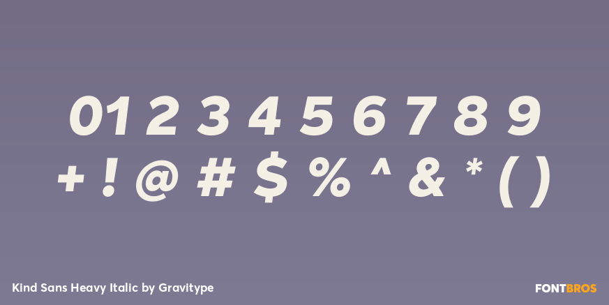 Kind Sans Heavy Italic Font Poster #4