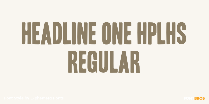 Headline One HPLHS Regular Poster