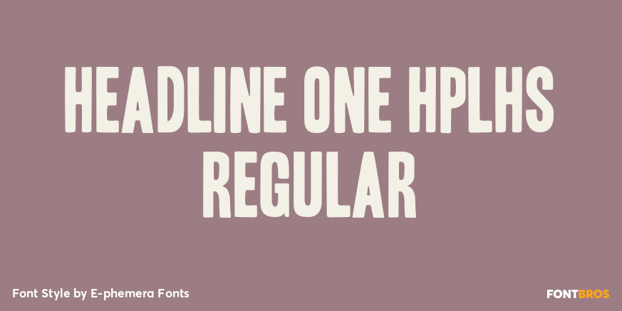 Headline One HPLHS Regular Poster