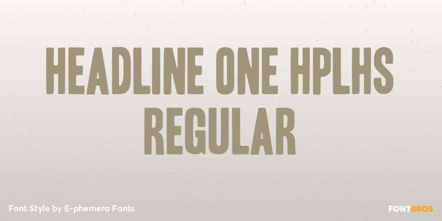Headline One HPLHS Regular Poster