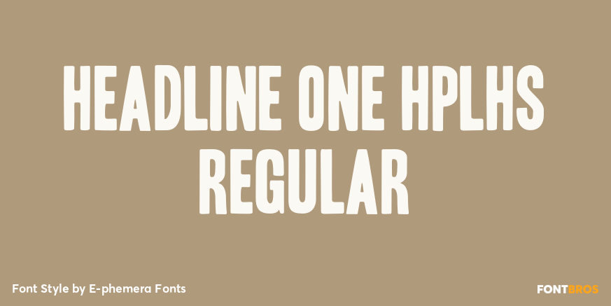 Headline One HPLHS Regular Poster