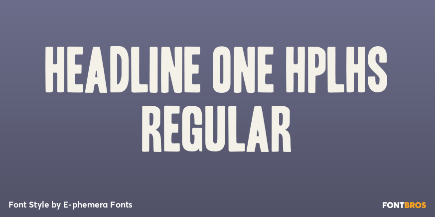 Headline One HPLHS Regular Poster