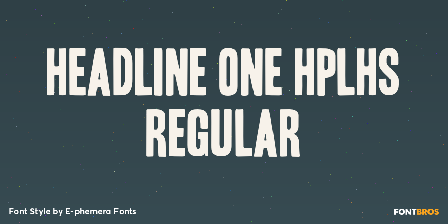 Headline One HPLHS Regular Poster