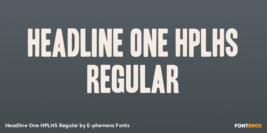 Headline One HPLHS Regular Poster