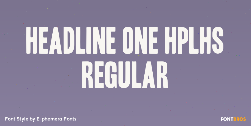Headline One HPLHS Regular Poster