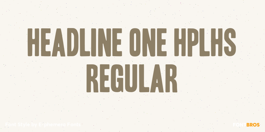 Headline One HPLHS Regular Poster