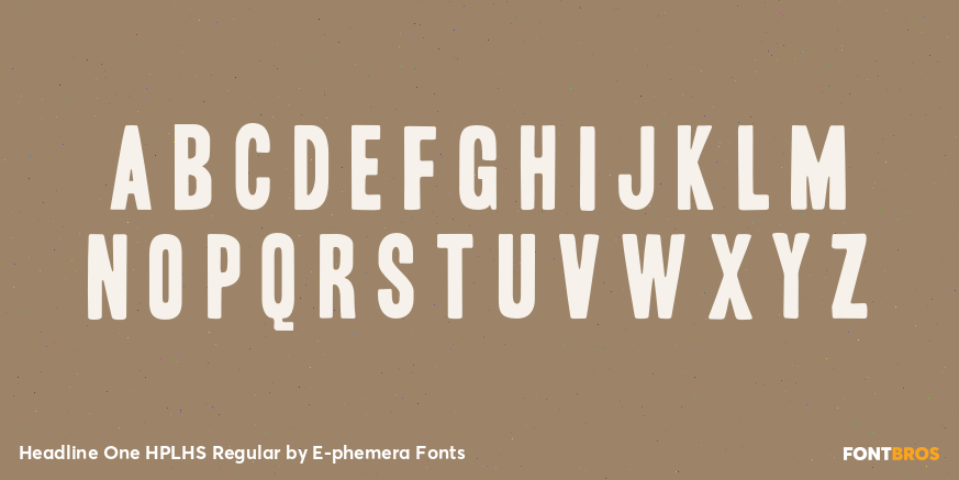 Headline One HPLHS Regular Font Poster #1