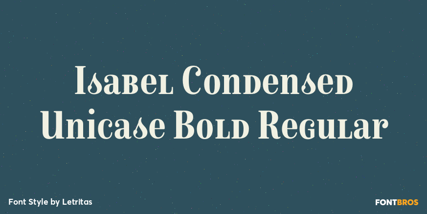 Isabel Condensed Unicase Bold Regular Poster