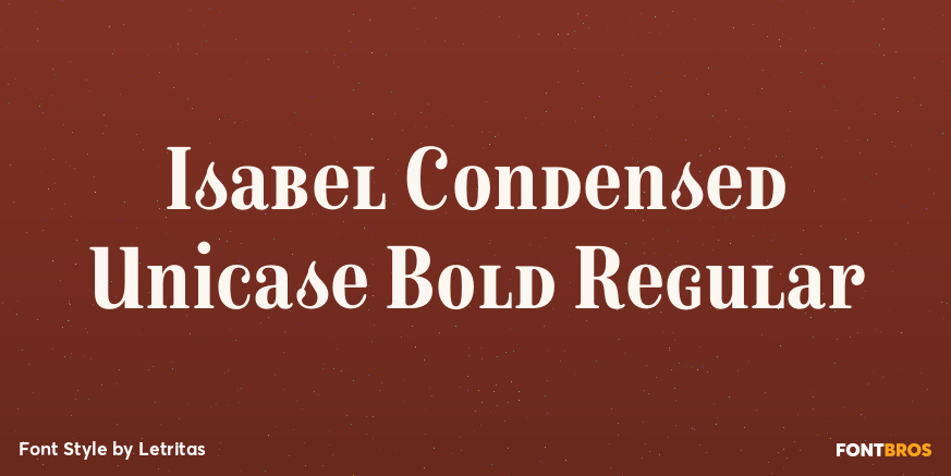 Isabel Condensed Unicase Bold Regular Poster