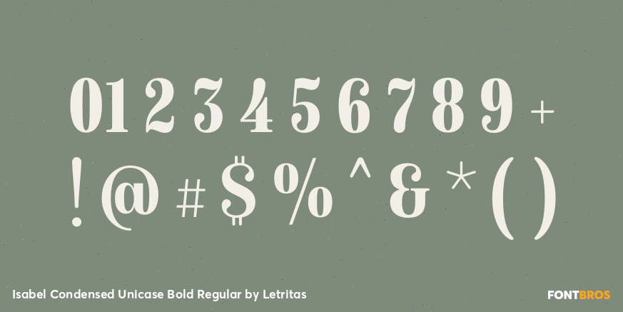 Isabel Condensed Unicase Bold Regular Font Poster #1