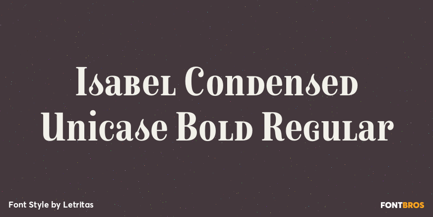 Isabel Condensed Unicase Bold Regular Poster