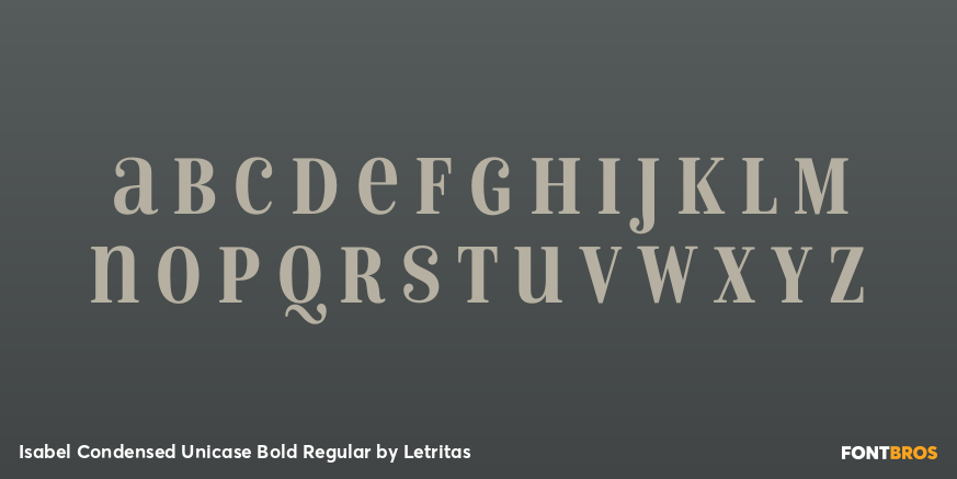 Isabel Condensed Unicase Bold Regular Font Poster #2