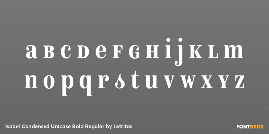 Isabel Condensed Unicase Bold Regular Font Poster #3