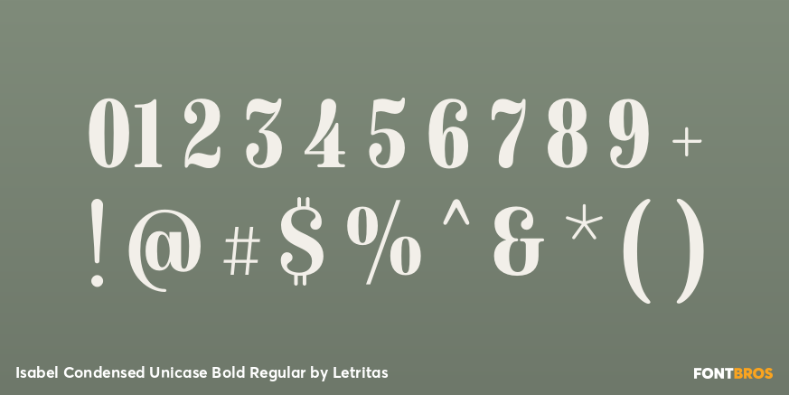 Isabel Condensed Unicase Bold Regular Font Poster #4