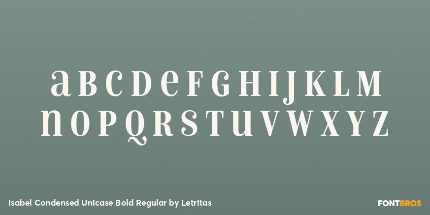 Isabel Condensed Unicase Bold Regular Font Poster #1