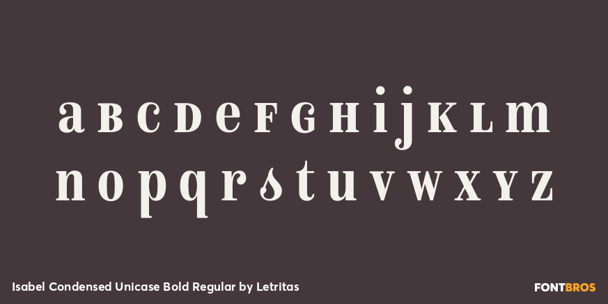 Isabel Condensed Unicase Bold Regular Font Poster #1