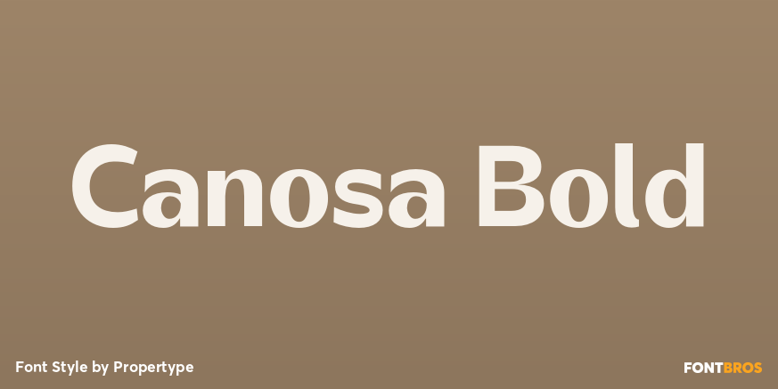 Canosa Bold Poster