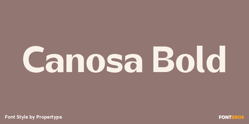 Canosa Bold Poster