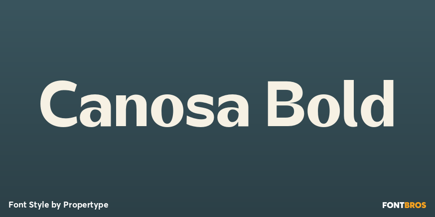 Canosa Bold Poster
