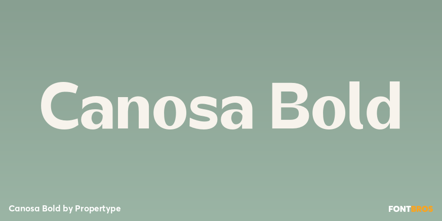 Canosa Bold Poster