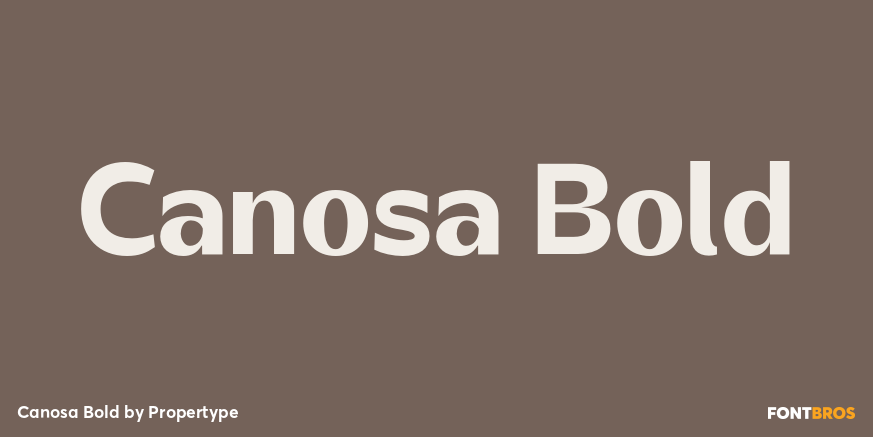 Canosa Bold Poster