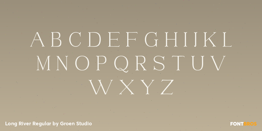 Long River Regular Font Poster #2