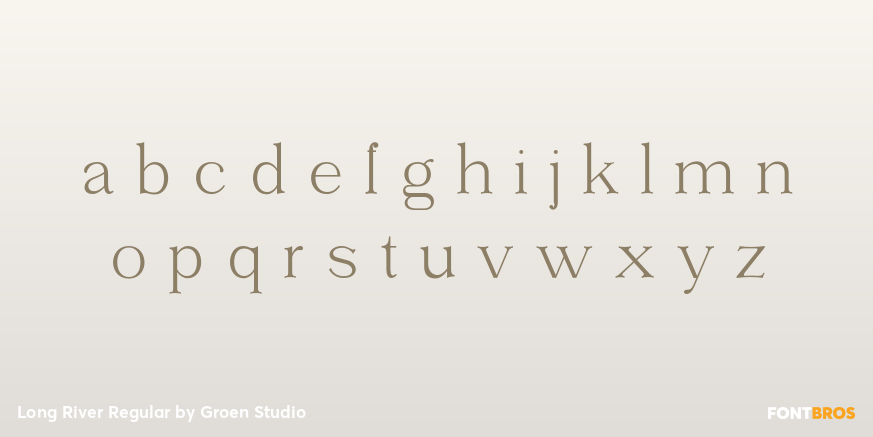 Long River Regular Font Poster #3