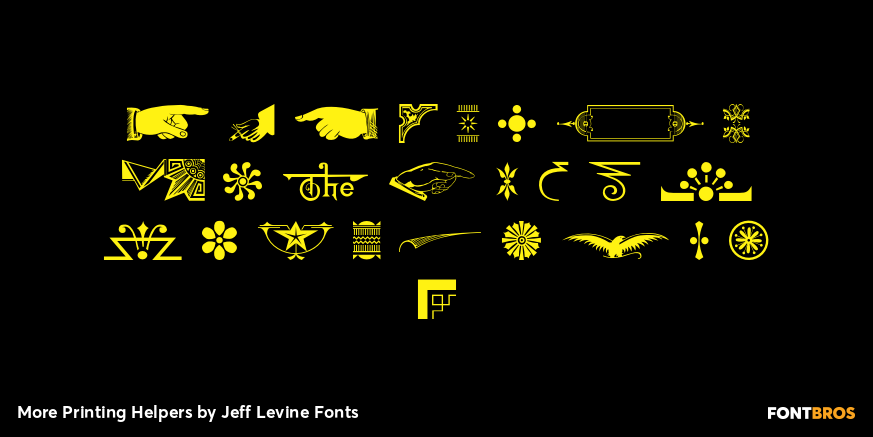 More Printing Helpers Font Poster #2