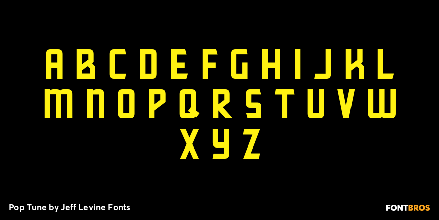 Pop Tune Font Poster #2