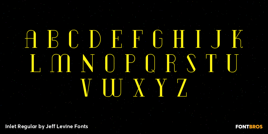 Inlet Regular Font Poster #3