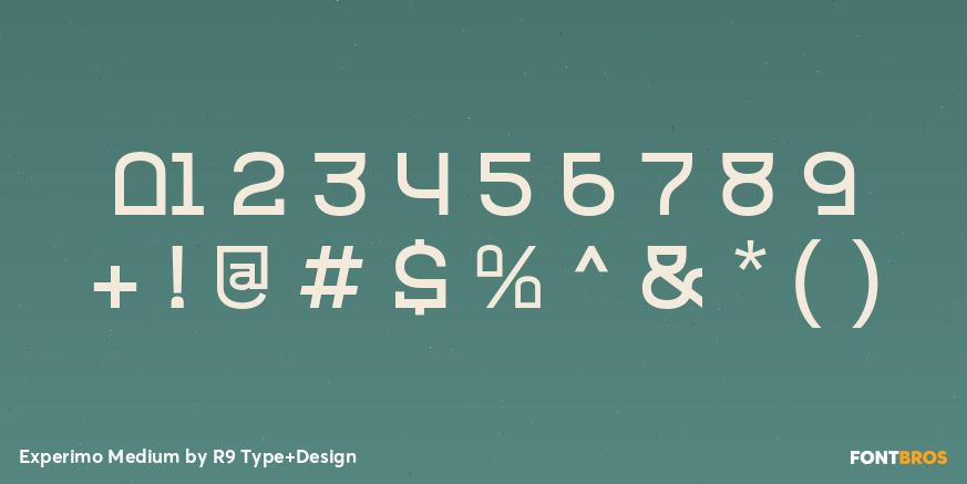 Experimo Medium Font Poster #4