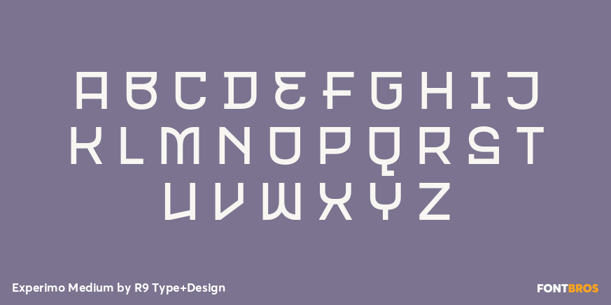 Experimo Medium Font Poster #2