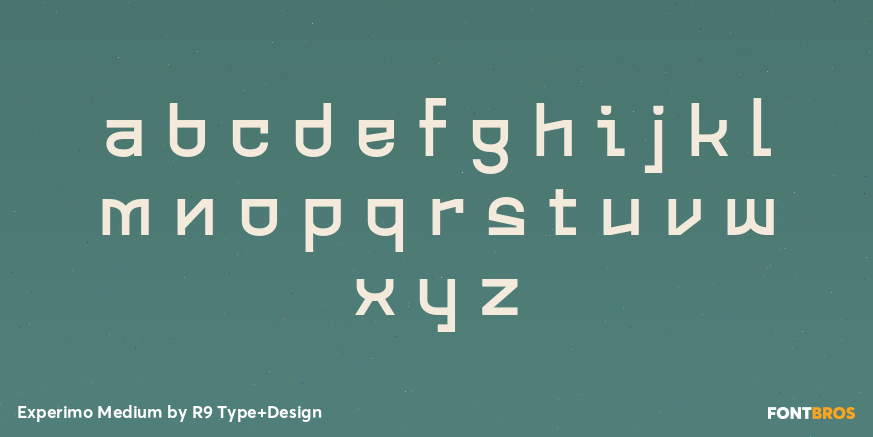 Experimo Medium Font Poster #3