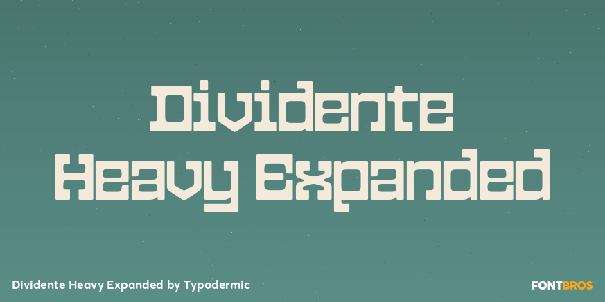 Dividente Heavy Expanded Font Poster #1