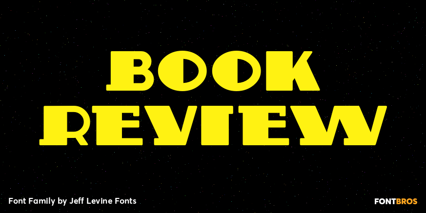 Book Review Font Family Poster