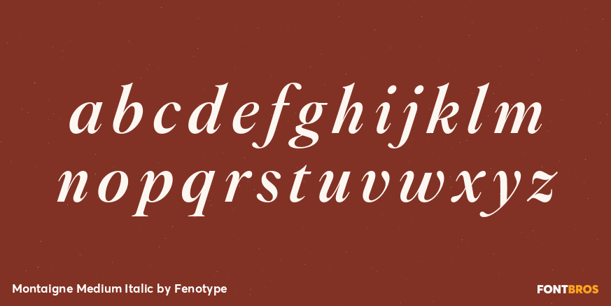 Montaigne Medium Italic Font Poster #3