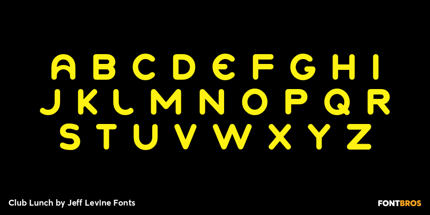 Club Lunch Font Poster #3