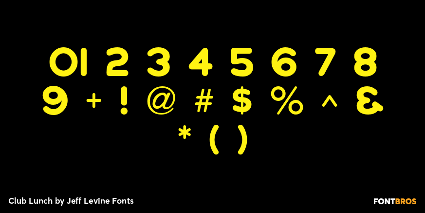 Club Lunch Font Poster #4