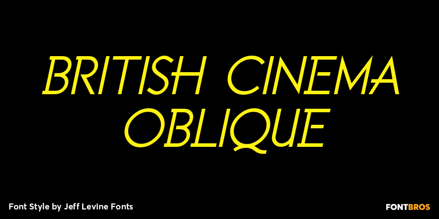 British Cinema Oblique Poster