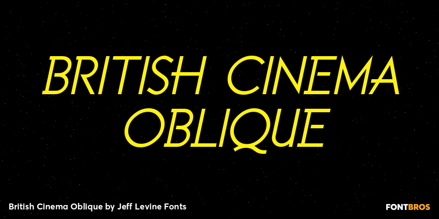 British Cinema Oblique Poster