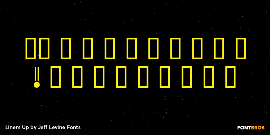 Linem Up Font Poster #4