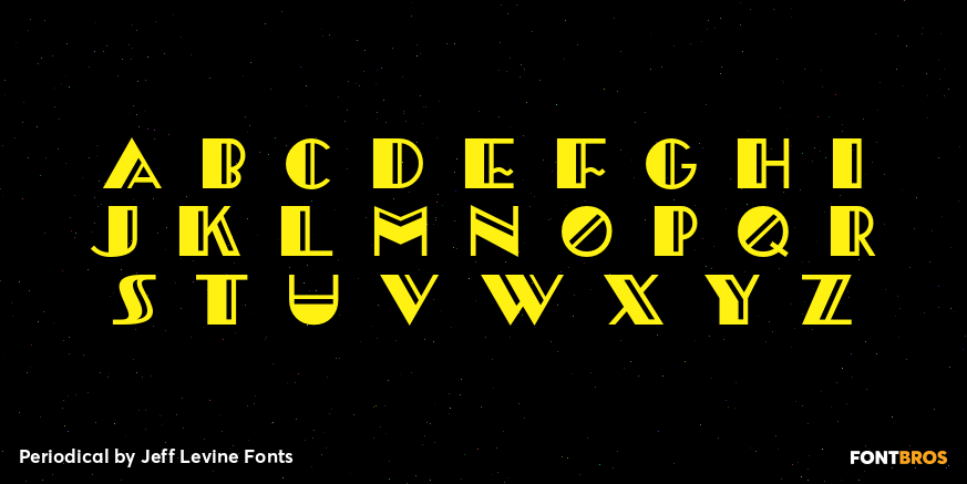 Periodical Font Poster #3