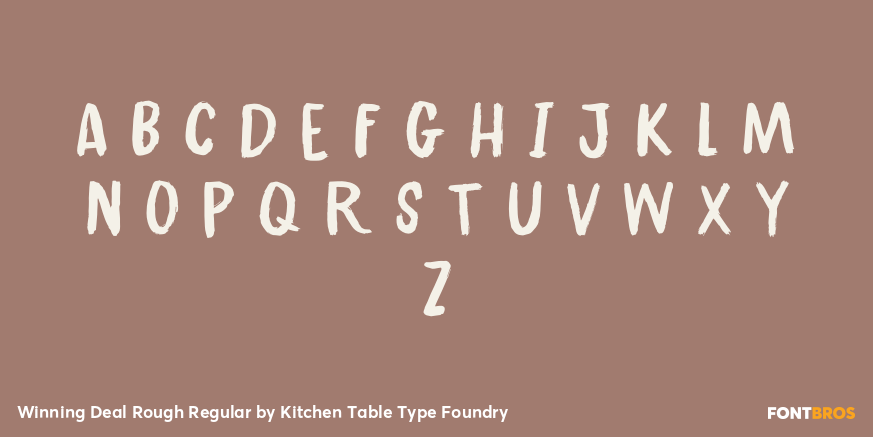 Winning Deal Rough Regular Font Poster #2