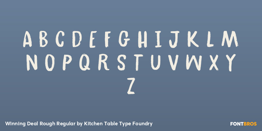 Winning Deal Rough Regular Font Poster #3