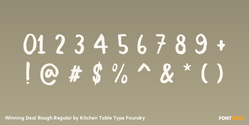 Winning Deal Rough Regular Font Poster #4